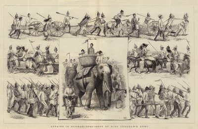 Zaken in Birma, Specimens van het Leger van Koning Theebaw door William Ralston